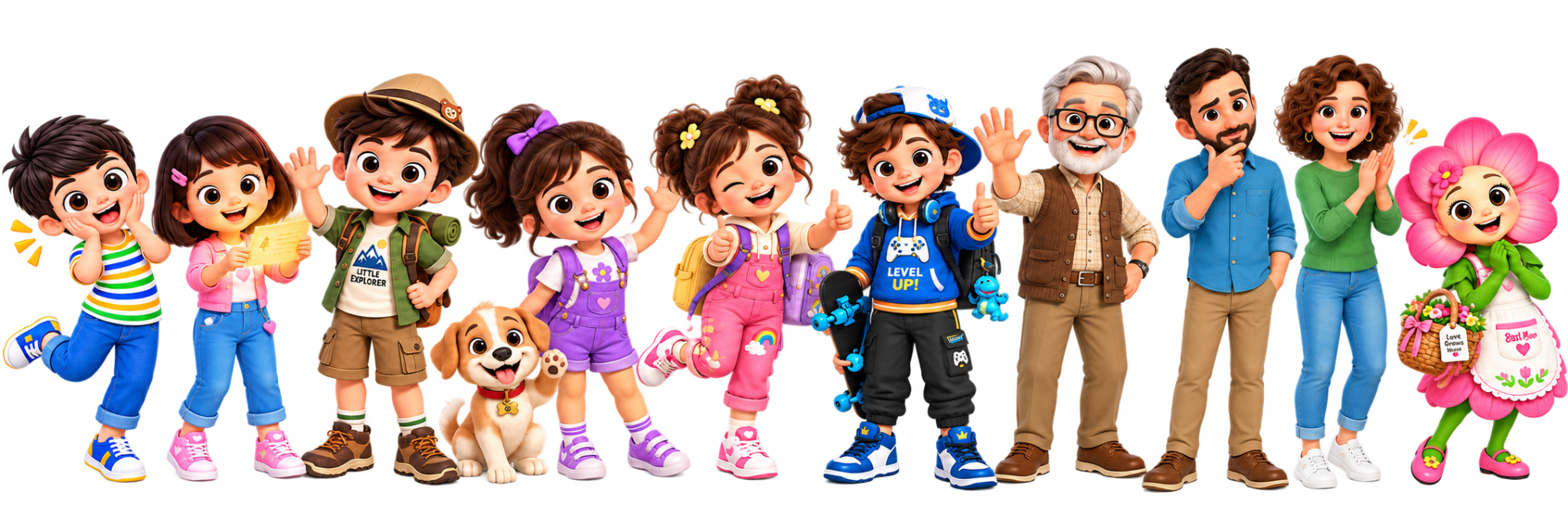 Shasha Games characters standing together